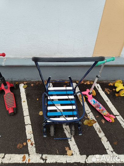 Детские санки с колесами