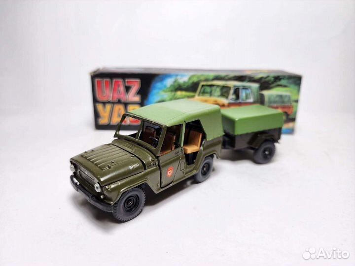 УАЗ 469 с прицепом СССР 1:43