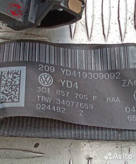 Ремень безопасности передний левый volkswagen passat b6 (2005-2010) 2.0 3c1857705p