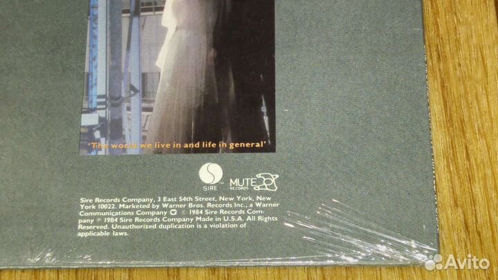 Depeche Mode 1 press USA 1981-84 S/S lp