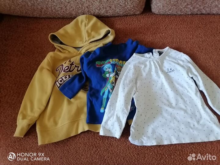 Детские вещи на девочку пакетом 86 92