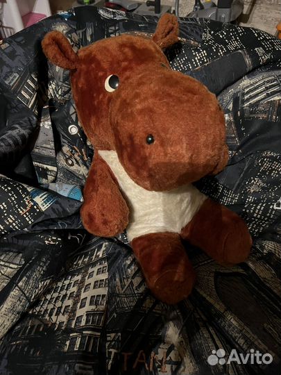 Бегемот мягкая игрушка СССР