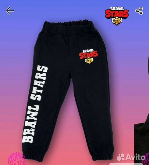 Костюм черный спортивный Brawl Stars 164