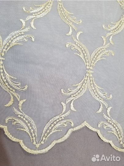 Тюль с классическим рисунком с 