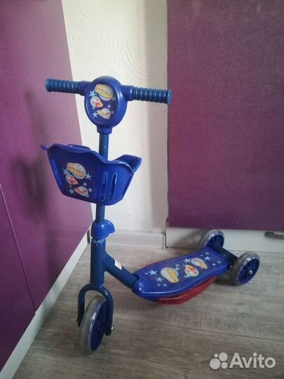 Самокат детский трехколесный