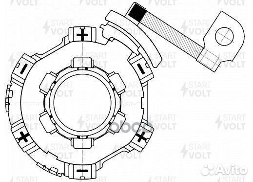 Щеточный узел стартера VAG A4 07- VBS1865