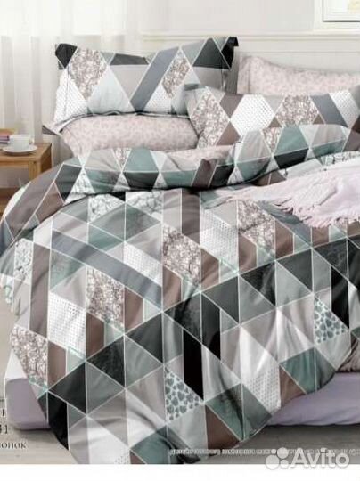 Белье постельное Поплин Семейный