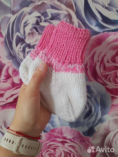 Пинетки, носочки ручная вязка