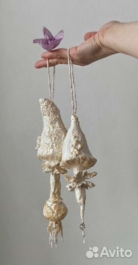 Грибы Гиацинты ручная работа Подвеска