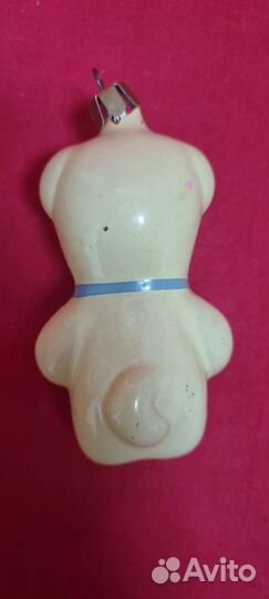 Елочная игрушка СССР. Собака с медалями