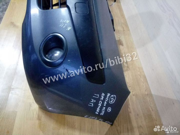 Передний бампер Nissan note