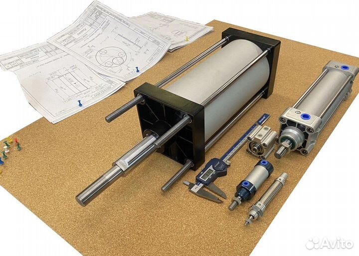 Пневмоцилиндр Festo dsbg-63-125-PPV-A (аналог)