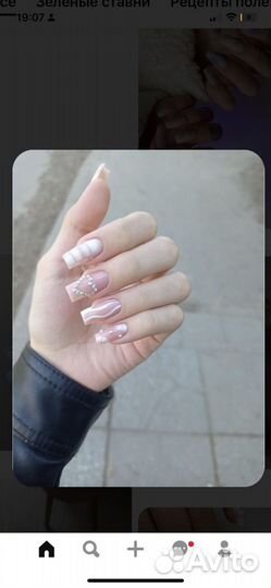 Маникюр наращивание