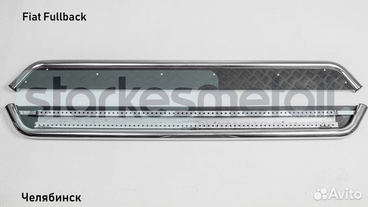 Пороги подножки Fiat Fullback Standart
