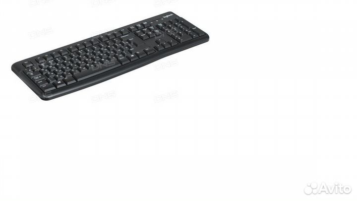Клавиатура Logitech K120, мышка В100, коврик Hama