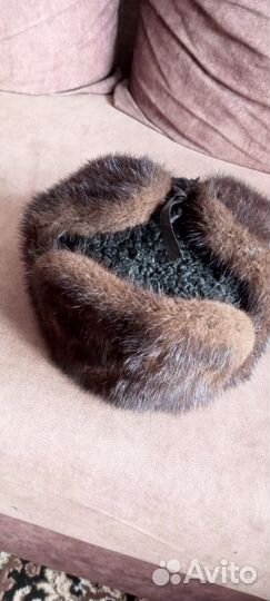 Норковая шапка мужская