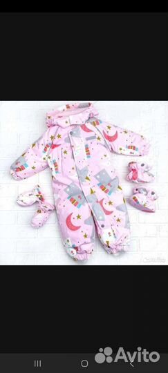 Зимний комбинезон для девочки