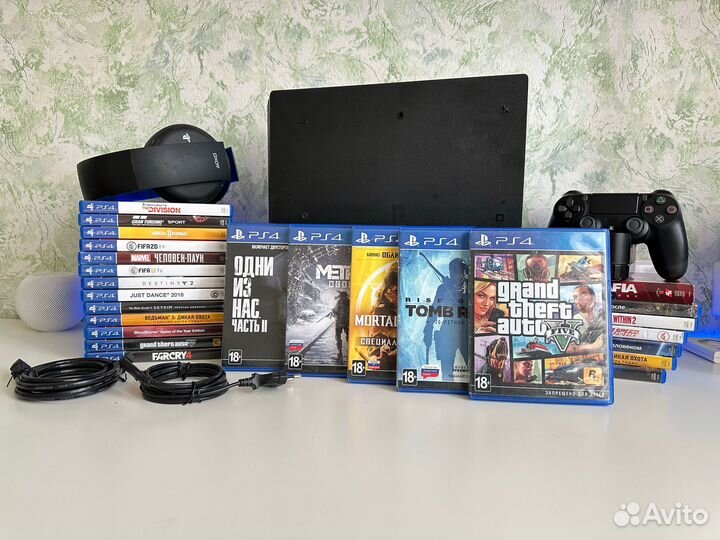 Sony Playstation 4 ps4 pro + 550 игр