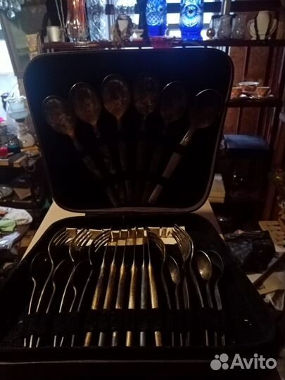 Набор столовых приборов мельхиор СССР