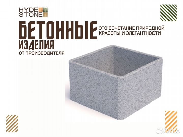 Кашпо для уличных растений из лиственницы