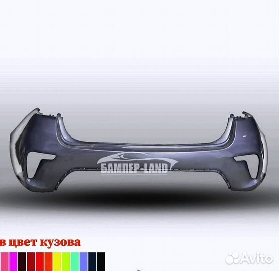 Бампер задний Киа Рио 4 2019 новый любой цвет