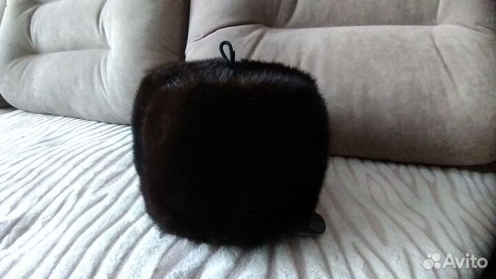 Норковая шапка мужская