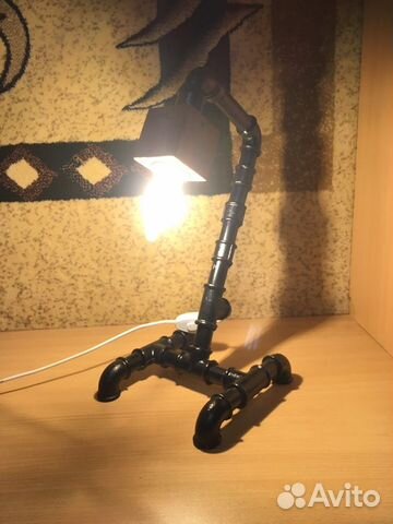 Лампа в стиле лофт