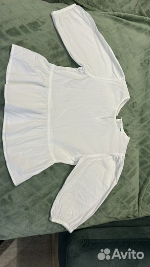 Блузка белая для девочек 140