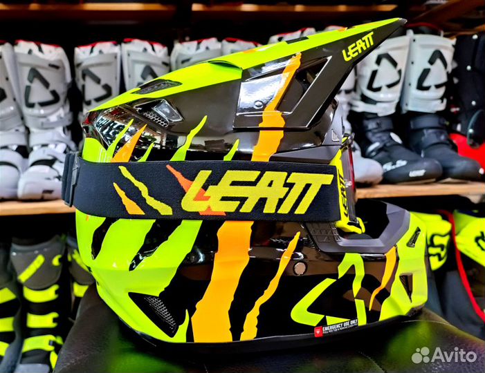 Шлем кроссовый leatt 8.5 (2023) Citrus Tiger