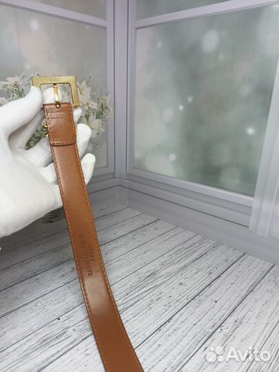 Ремень Ysl женский натуральная кожа премиум люкс