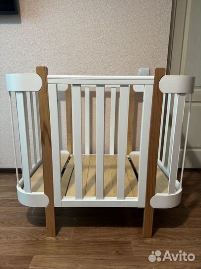 Кровать с матрасом happy baby