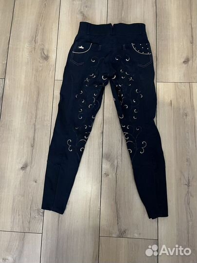 Бриджи для верховой езды с силиконовой леей