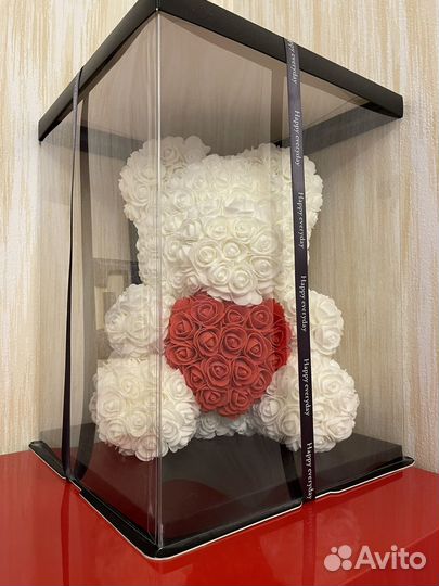 Мишка из роз 40 см