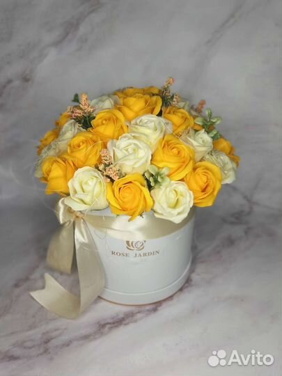 Букет цветов из мыльных роз