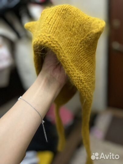 Деткая шапка из ангоры