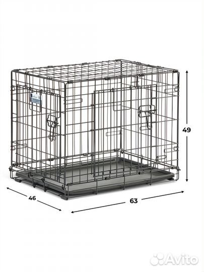 Клетка MidWest Contour для собак 63х46х49h см, 2 д