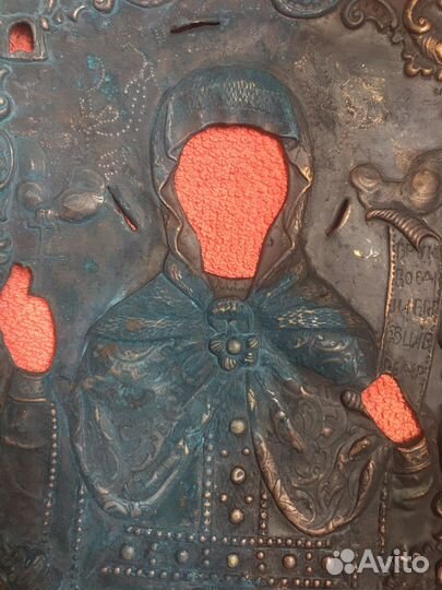 Старинный кованый оклад