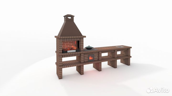 Сборный барбекю комплекс В наличии