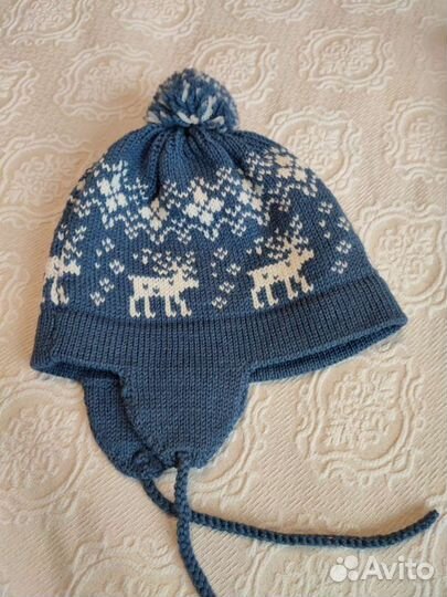 Шапка шерстяная для мальчика или девочки