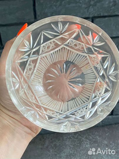 Сахарница стеклянная СССР