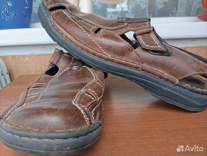 Мужские кожаные сандалии