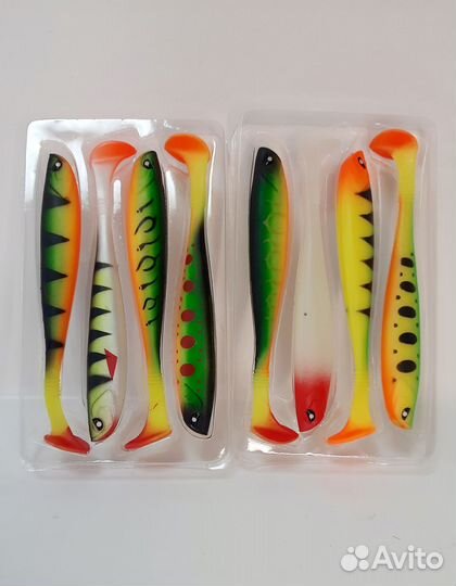 Силиконовые приманки Basara 8 шт большие