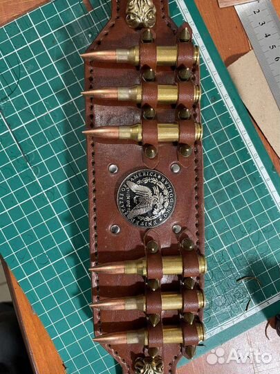 Ошейник кожаный