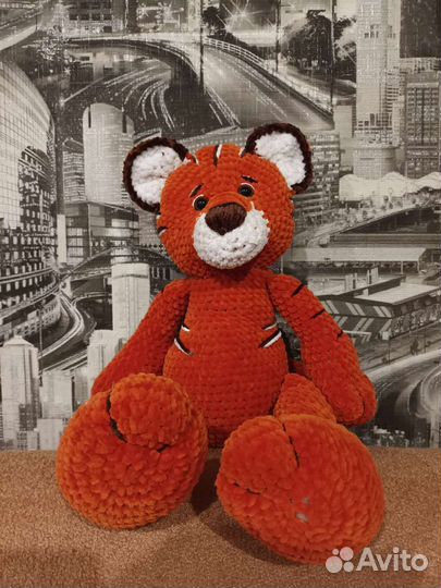 Мягкая игрушка тигренок, тигр