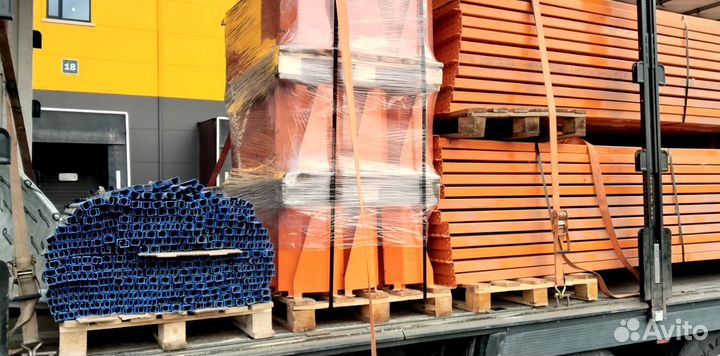 Складские стеллажи металлические Полиметалл б/у ло