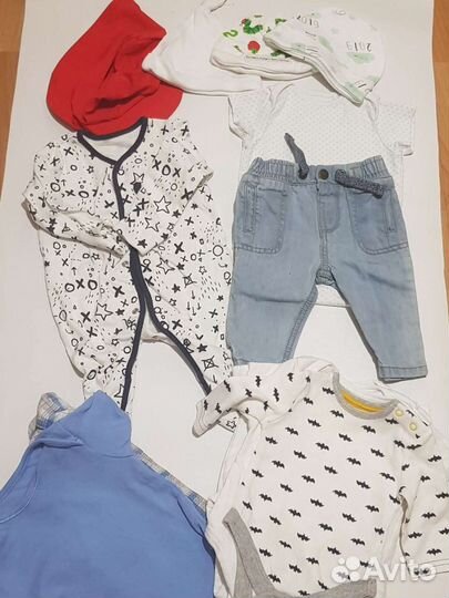 Пакет фирменных вещей на мальчика 0/3мес