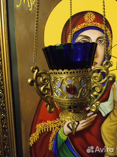 Лампада СССР латунь церковная утварь