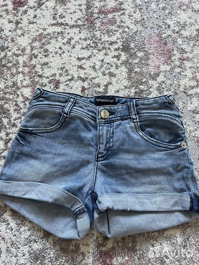 Джинсовые шорты armani