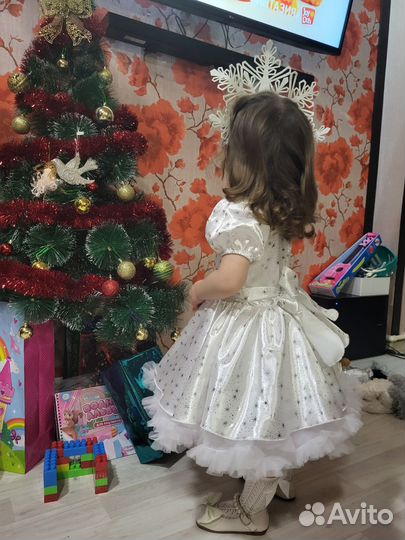 Новогоднее платье для девочки 92