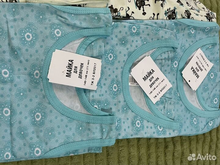 Майки пакетом детские 140 -5 шт